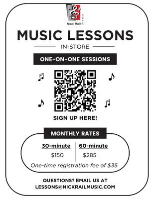 Sign up for Lessons!