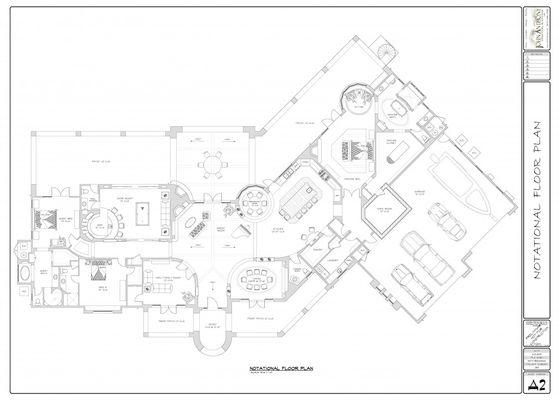 Floor Plan for Luxury Home