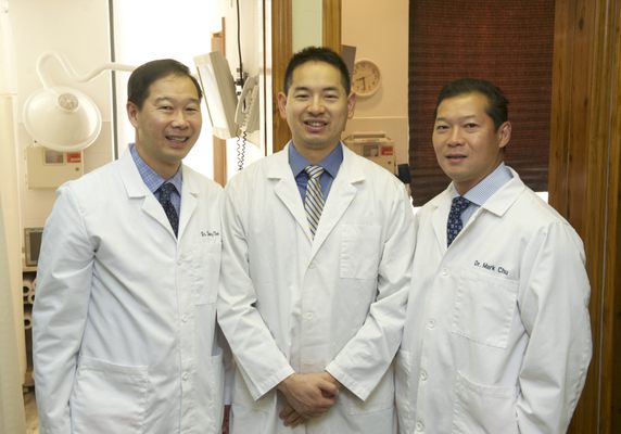 Danny Chu MD, Wallace Wang MD, Mark Chu DO (Left to Right)