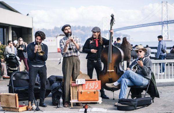 Most scenic view in the city. At the Ferry Building Farmers Market.