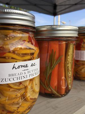 A variety of pickles available at Broad Ripple Farmers' Market