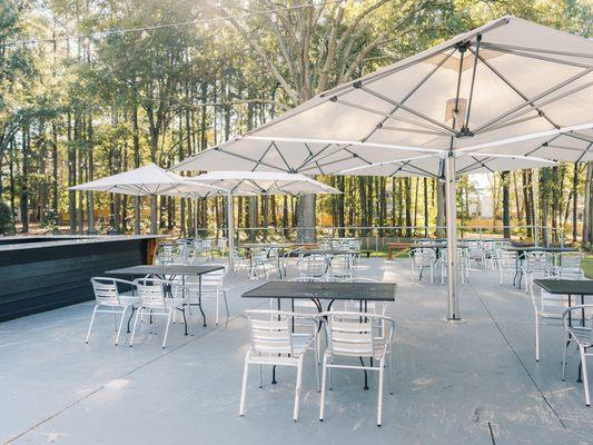 Patio and outdoor bar