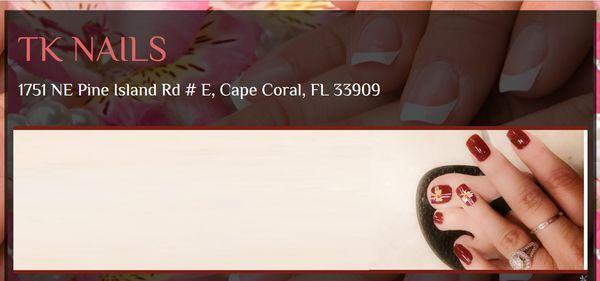 TK NAILS 1751 NE Pine Island Rd # E, Cape Coral, FL 33909