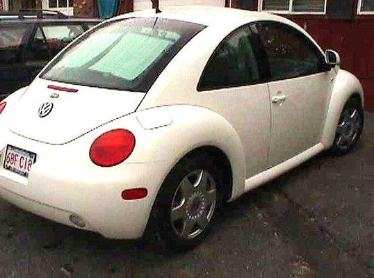 VW bug repaired ready for delivery