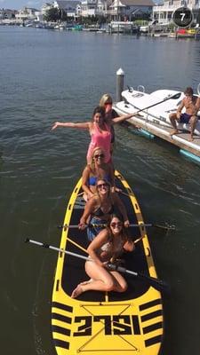 The Megladon... Our 6 person paddle board!