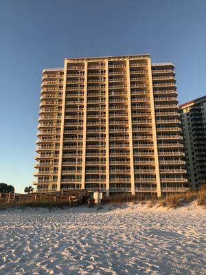 View from beach