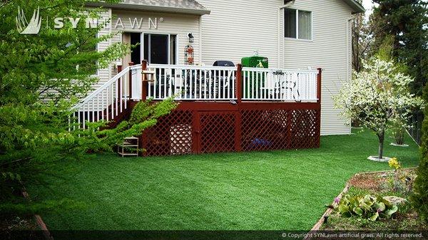 SYNLawn no-maintenance artificial grass for landscape