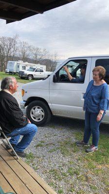 Dave, Kay and the shuttle drivers