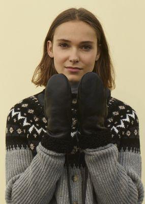 Shearling Mittens from Pologeorgis