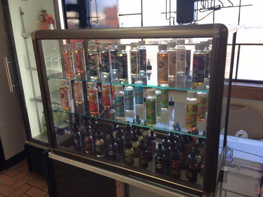 We have different flavors of vape juices.