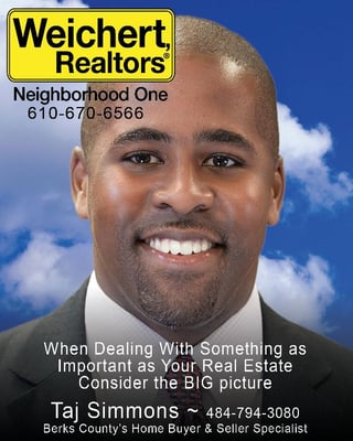 Consider the BIG picture. visit tajsimmonsrealestate.com