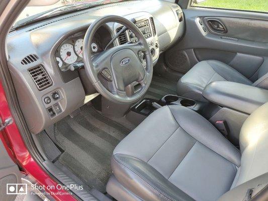 Ford escape fully detailed interior