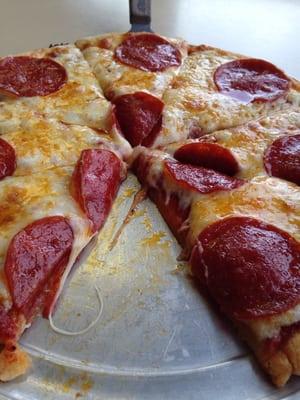 Gluten Free Pepperoni Pizza at the Cove in Polson, MT.