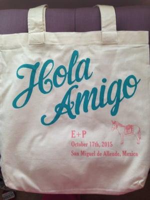 Tote bag provided by me, printing done by Armageddon Graphics