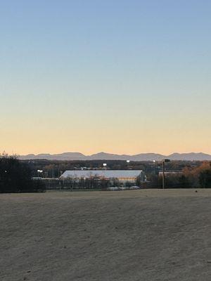 Evening view behind Hole 10 tee box