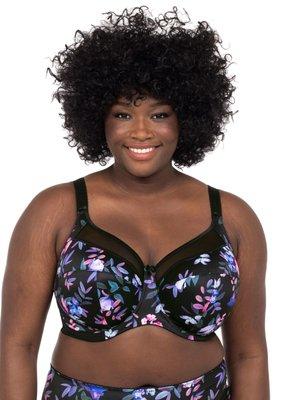 Our #1 Bra the fit is amazing! Cups sizes DD-JJ, Band Sizes 34-46, Kayla Print also comes in solid colors, make an appointment to be fitted!