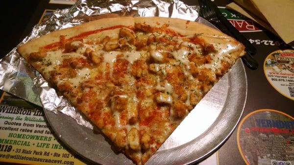 Buffalo chicken pizza is awesome.