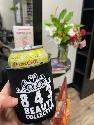 Love the hospitality at 843! Drink of choice today was a refreshing La Croix