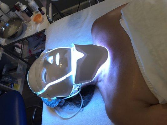 LED therapy. Anti-acne (kill bacteria)