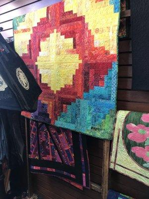 More quilt examples with patterns nearby