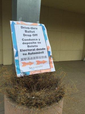 Drive thru Ballot Drop Box!!