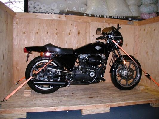 Believe it or not this 1977 Harley Davidson CR 1000 was an Ebay purchase from Crocket CA going to London England