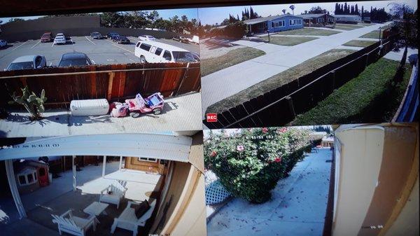 Intalacion de 6 Cameras en mobile home en Mira Loma,Ca