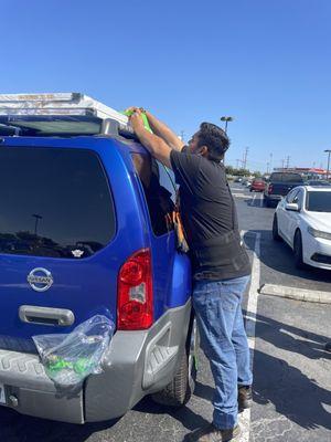 These employees happily assisted in helping me get safe on my way up