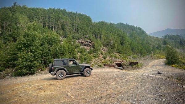 Jeep Rubicon on Alpine Loop