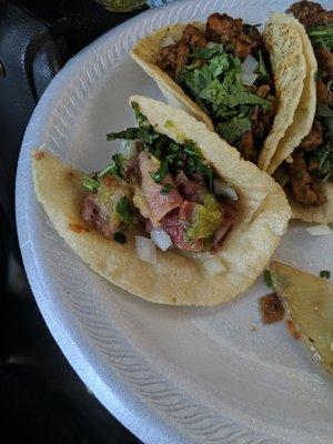 Taco de tripas doradas