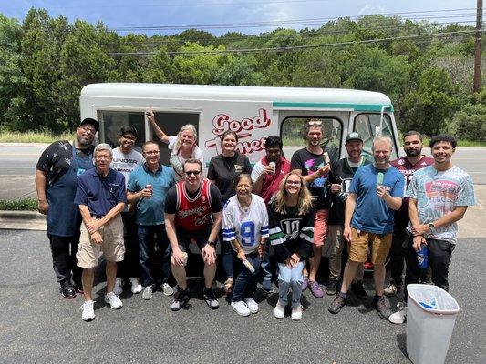 Group photo with Good Times Ice Cream Truck!