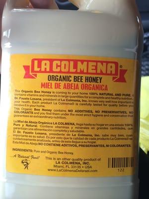 Alfalfa Organic Honey Label