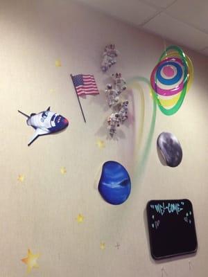 Astronaut theme room.