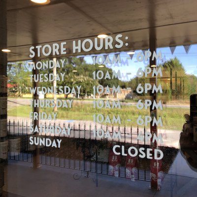 Everlasting Harvest Store Hours