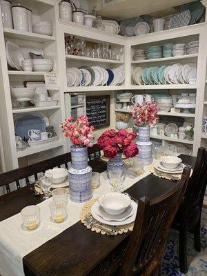 We love our bridal registries here at Tulips! We work with you to make you dream place setting and offer free local delivery!