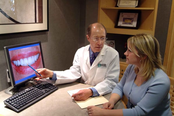 Dr. David Nibouar - Wilmington Cosmetic Dentist - Consulting with a Patient