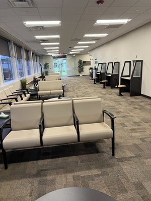 Spacious waiting room.