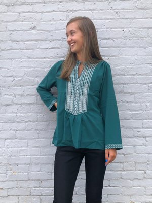 Dark Green Blouse