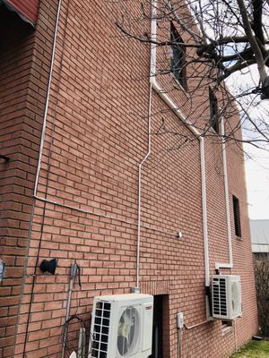 They've got everything professionally installed and the outdoor units don't look ugly at all and are externally quiet as well.