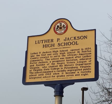 Luther P. Jackson High School Historic Marker