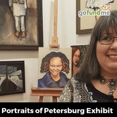 Lisa Mistry is the resident studio artist at #OTS7.  She teaches a painting class; she does commission work.  #PortraitsofPetersburg.