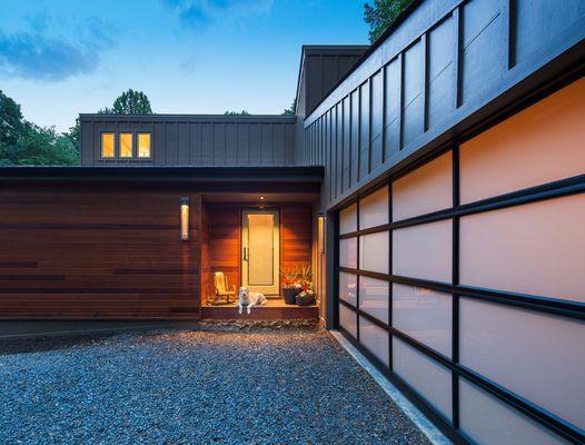 Contemporary Mid-century Modern renovation in Fairfax Co., VA.  We love dogs!