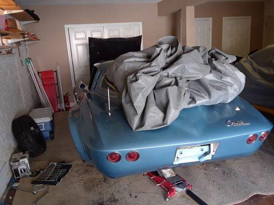 1967 corvette project that is a old documented racecar I'm finishing up.