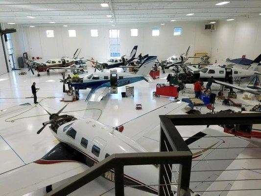 Anoka County Blaine Airport - In-Floor Heating Project.  Photo post-completion