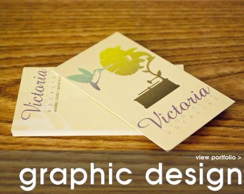 Graphic Design services for print or web.