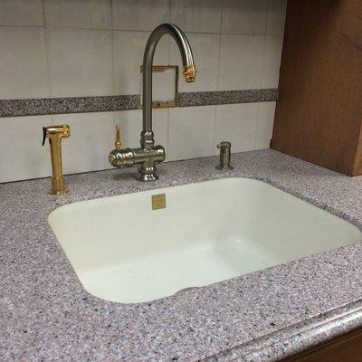 Brass and Stainless Steel Two Tone Sink Fittings