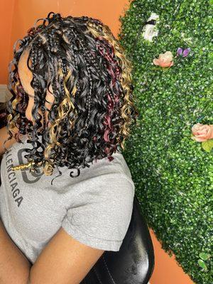 Bob Knotless boho braids