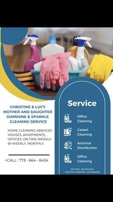 Mother&Daughter Sunshine&Sparkle Cleaning Services