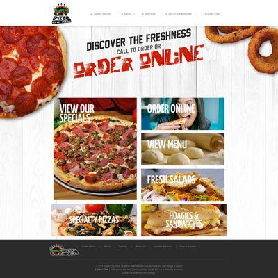 QueenCityPizza.com web design