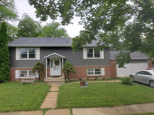 New roof and siding installed